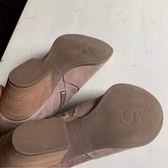 Franco Sarto Huette Ankle boots booties in taupe beige 8.5 - Picture 5 of 7